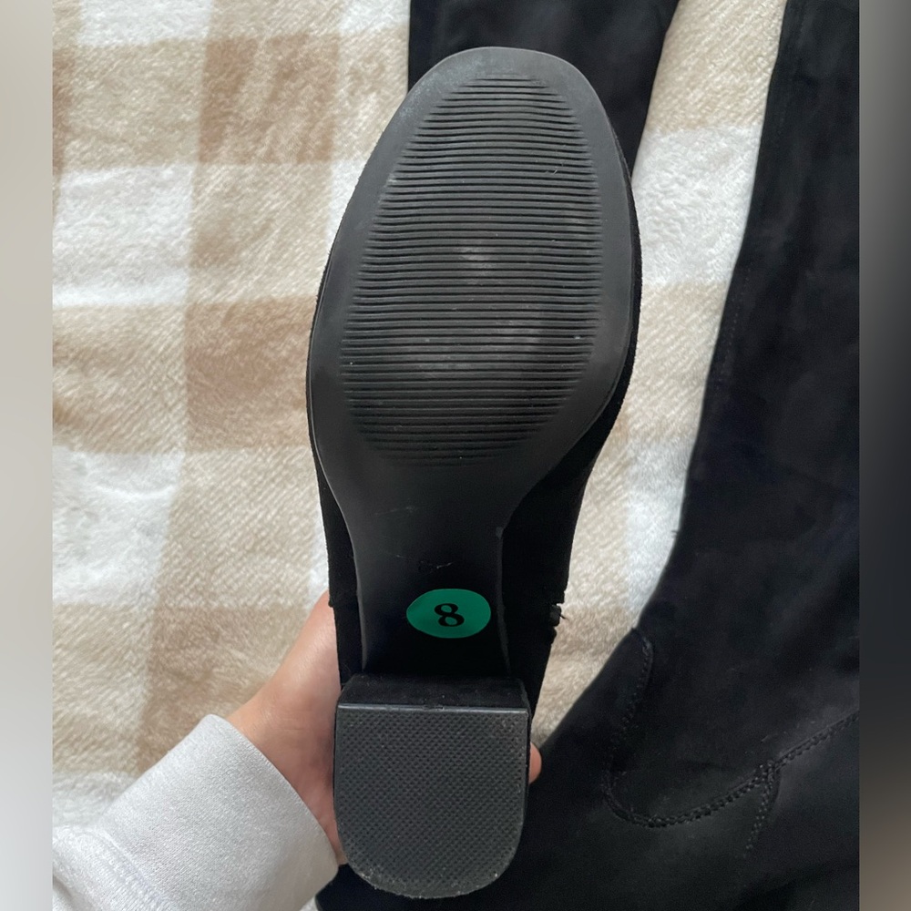 Black over the knee thigh high boots size 8 - Picture 4 of 6